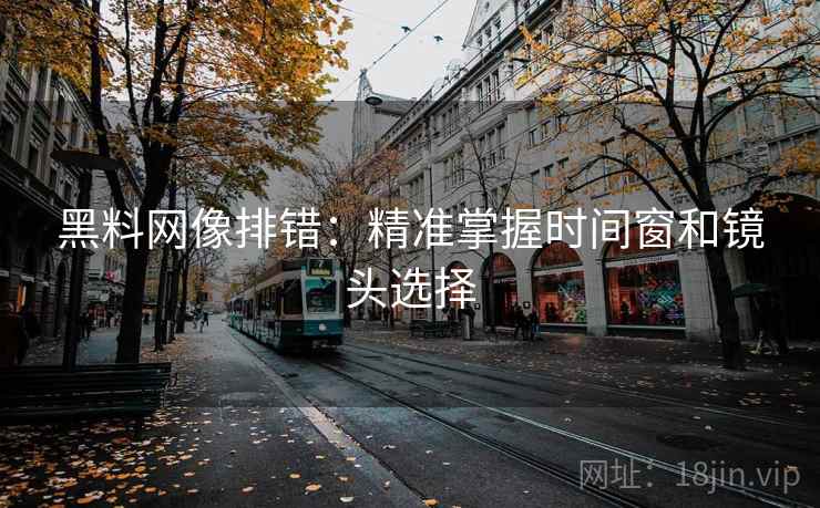 黑料网像排错：精准掌握时间窗和镜头选择